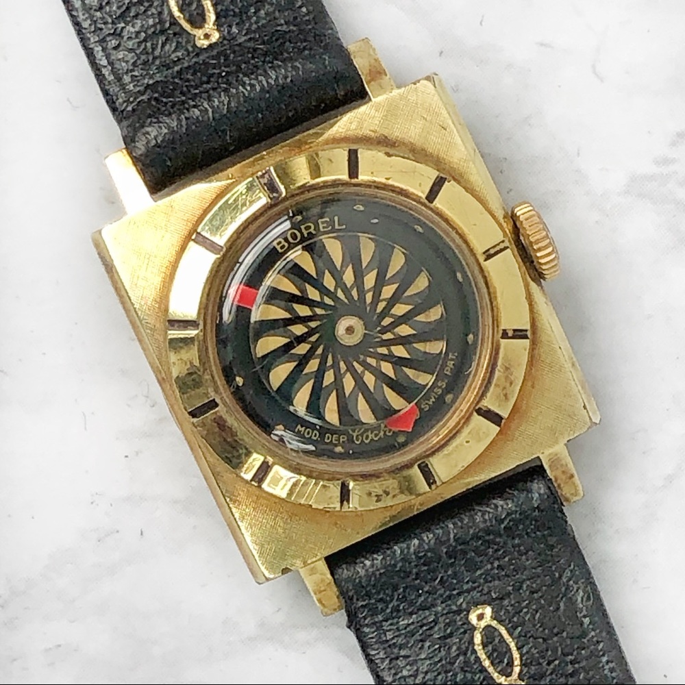 Vintage Ernest Borel Kaleidoscope Watch - works!